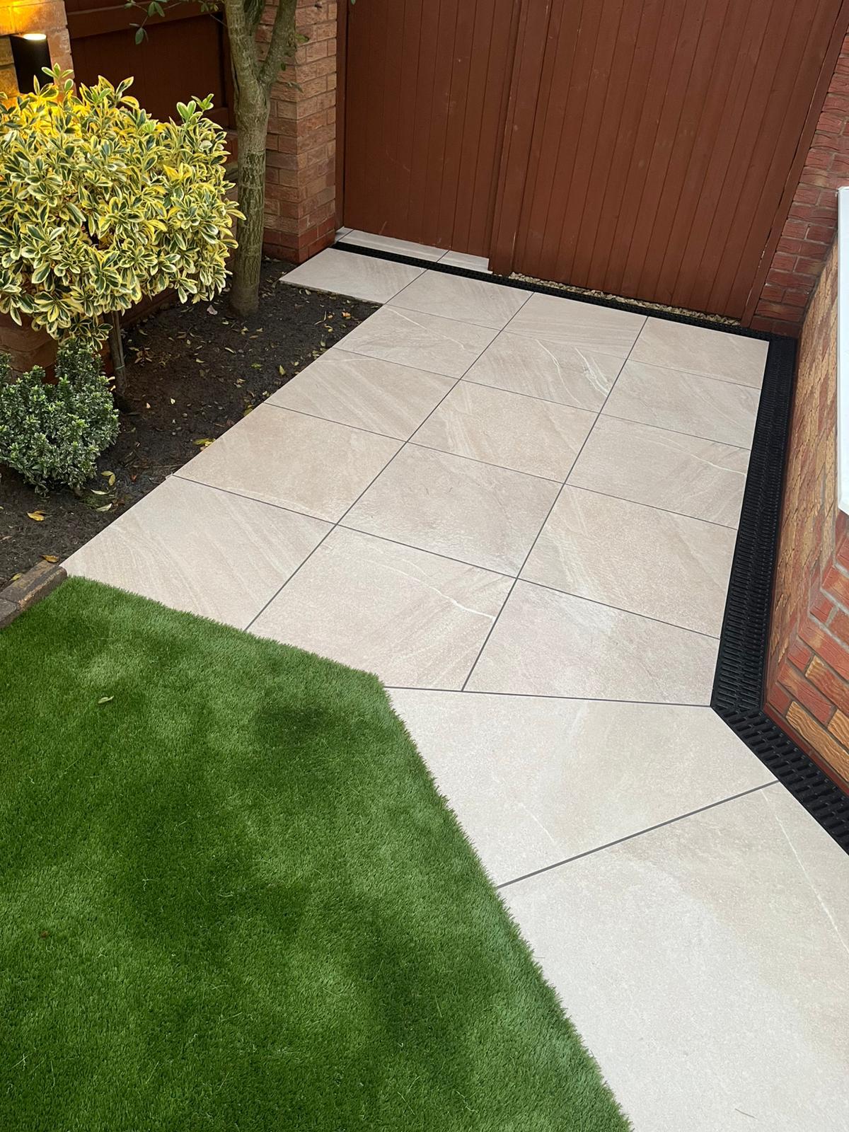 Artificial Lawn & Patio Bordering — Modern Garden Layout