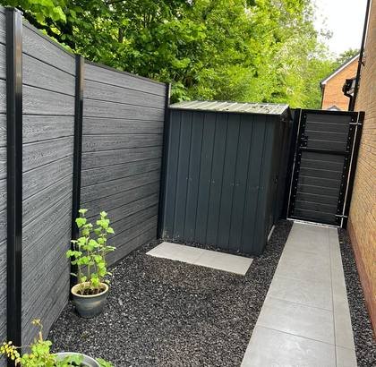 Side Access Porcelain Path & Composite Gate