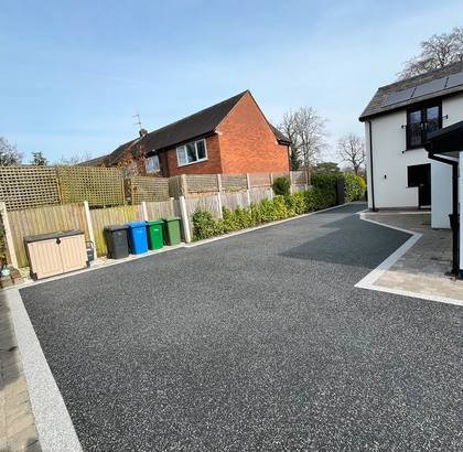 Wide Resin Bound Driveway